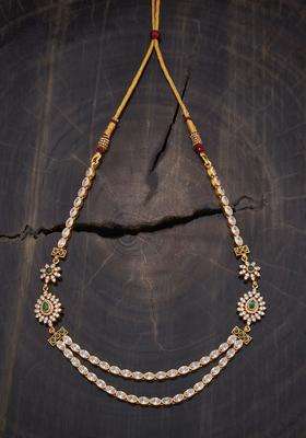 Embellished Bridal 92.5 Silver Gold-Plated Temple Necklace for Women | Traditional Temple Jewellery for Wedding & Festive Wear | Gift for Her