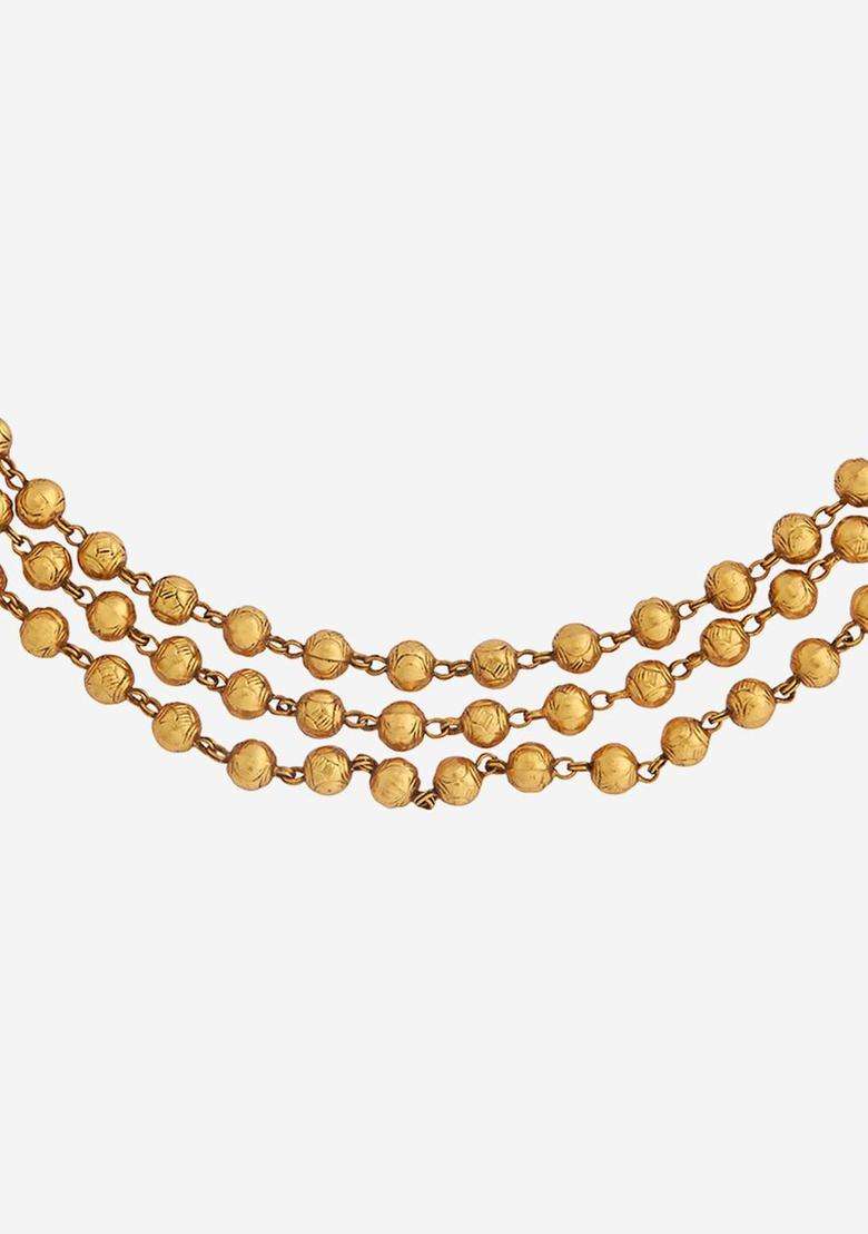 92.5 Pure Silver Gold-Plated Temple Necklace for Women | Traditional Temple Jewellery for Wedding & Festive Wear | Gift for Her - Indya