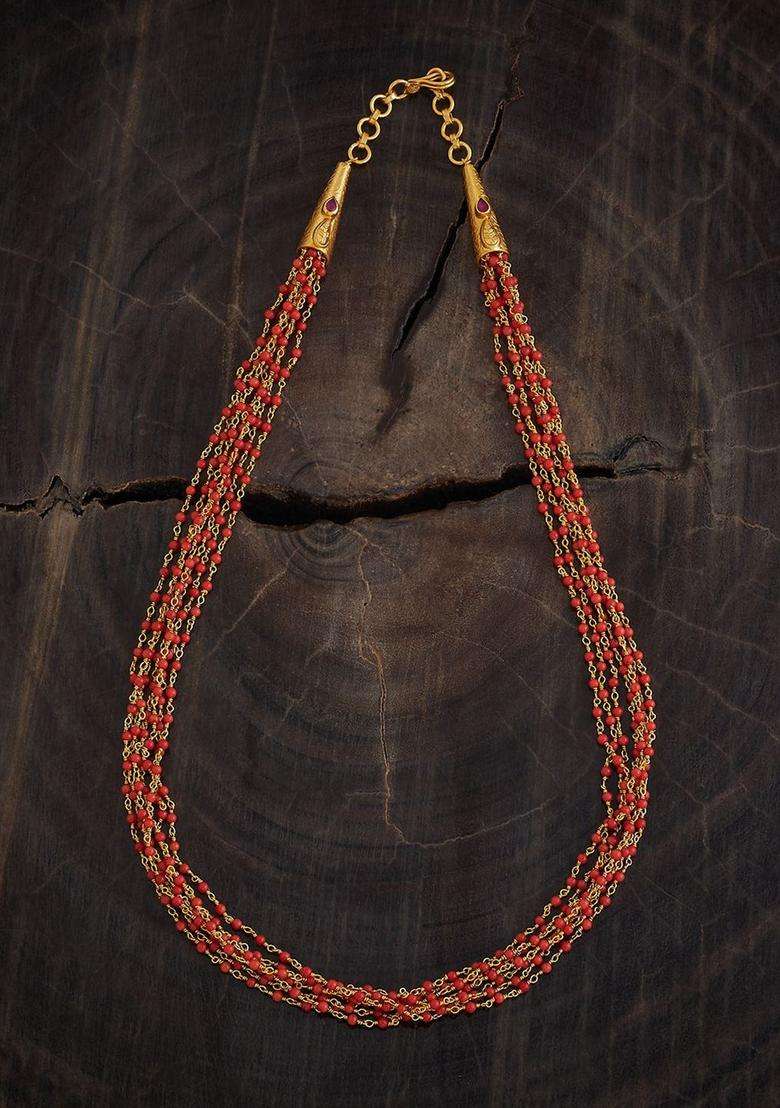 92.5 Pure Silver Gold-Plated Temple Chain for Women | Traditional Temple Jewellery for Wedding & Festive Wear | Gift for Her - Indya