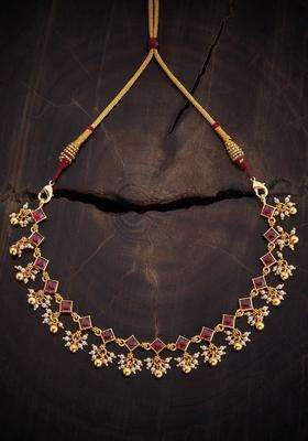 92.5 Pure Silver Gold-Plated Temple Necklace for Women | Traditional Temple Jewellery for Wedding & Festive Wear | Gift for Her