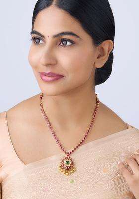 Embellished Bridal 92.5 Pure Silver Gold-Plated Temple Necklace for Women | Traditional Temple Jewellery for Wedding & Festive Wear | Gift for Her