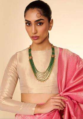 Copper Gold-Plated Temple Necklace for Women | Traditional Temple Jewellery for Wedding & Festive Wear | Gift for Her