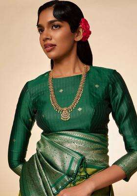 Copper Gold-Plated Temple Necklace for Women | Traditional Temple Jewellery for Wedding & Festive Wear | Gift for Her