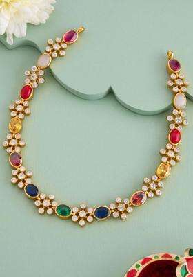 Sterling Silver Gold-Plated Temple Necklace for Women | Traditional Temple Jewellery for Wedding & Festive Wear | Gift for Her