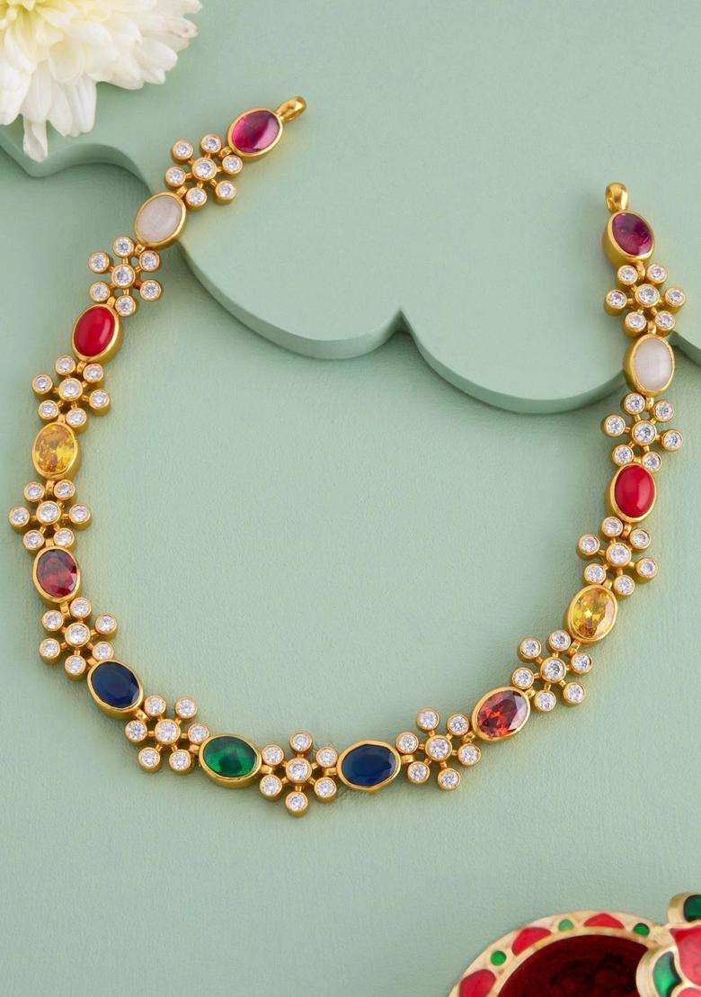 Sterling Silver Gold-Plated Temple Necklace for Women | Traditional Temple Jewellery for Wedding & Festive Wear | Gift for Her - Indya