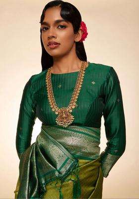 Copper Gold-Plated Temple Necklace for Women | Traditional Temple Jewellery for Wedding & Festive Wear | Gift for Her