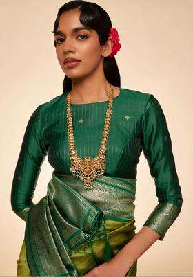 Copper Gold-Plated Temple Necklace for Women | Traditional Temple Jewellery for Wedding & Festive Wear | Gift for Her