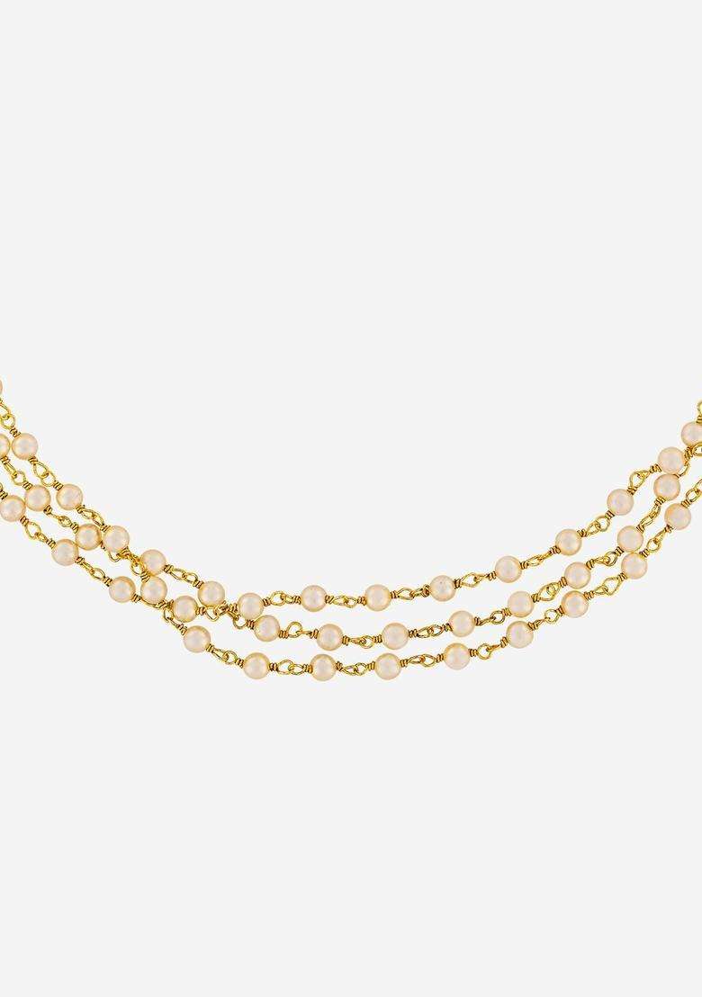 92.5 Silver Gold-Plated Statement Temple Chain for Women | Traditional Temple Jewellery for Wedding & Festive Wear | Gift for Her - Indya