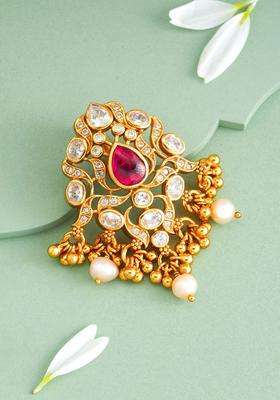 Gold-Plated Geometric Pendants for Women | Traditional Temple Jewellery for Wedding & Festive Wear | Gift for Her
