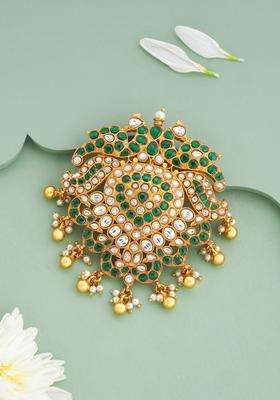 Gold-Plated Floral Pendants for Women | Traditional Temple Jewellery for Wedding & Festive Wear | Gift for Her