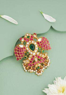 Gold-Plated Animal Shaped Pendants for Women | Traditional Temple Jewellery for Wedding & Festive Wear | Gift for Her