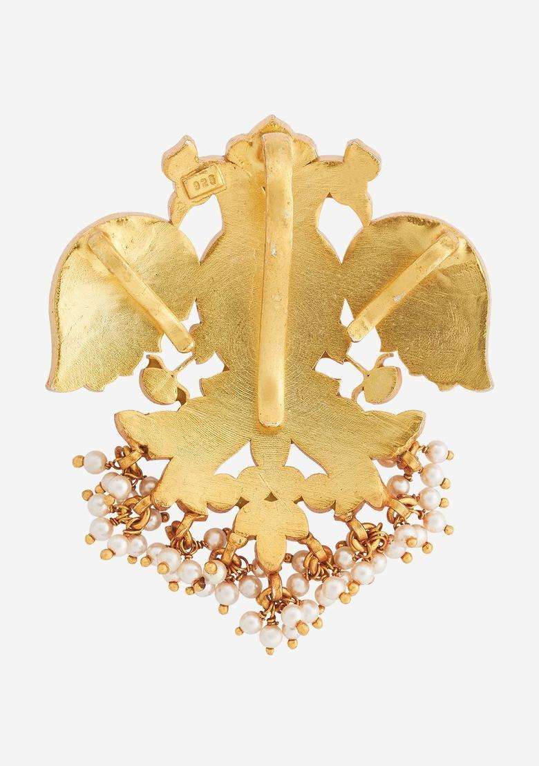 Gold-Plated Animal Shaped Pendants for Women | Traditional Temple Jewellery for Wedding & Festive Wear | Gift for Her - Indya