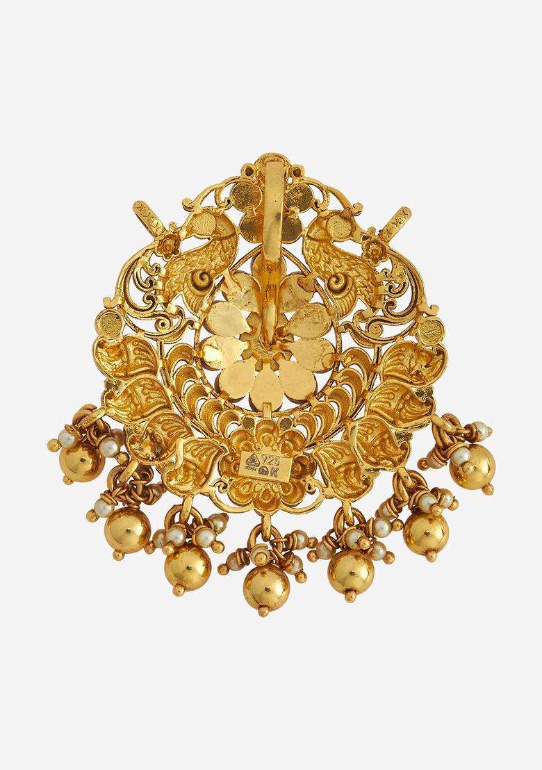 Embellished Bridal Contemporary Pendants for Women | Traditional Temple Jewellery for Wedding & Festive Wear | Gift for Her - Indya