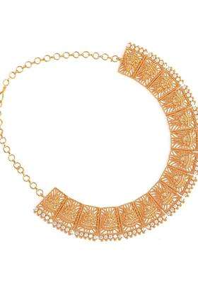 Brass Gold-Plated Antique Necklace for Women | Traditional Temple Jewellery for Wedding & Festive Wear | Gift for Her