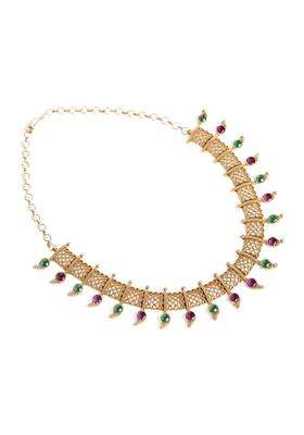 Brass Gold-Plated Antique Necklace for Women | Traditional Temple Jewellery for Wedding & Festive Wear | Gift for Her