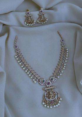 Temple Necklace and Earrings for Women | Traditional Temple Jewellery for Wedding & Festive Wear | Gift for Her