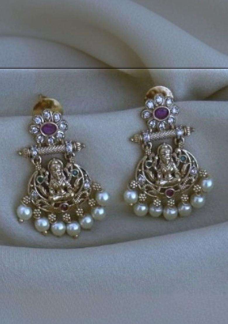Temple Necklace and Earrings for Women | Traditional Temple Jewellery for Wedding & Festive Wear | Gift for Her - Indya