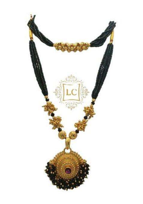 Brass-Plated Temple Necklace and Earrings for Women | Traditional Temple Jewellery for Wedding & Festive Wear | Gift for Her