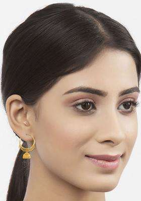 Gold-Plated Temple Circular Jhumkas Earrings for Women | Traditional Temple Jewellery for Wedding & Festive Wear | Gift for Her
