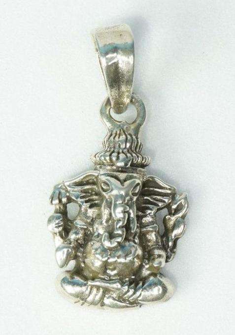 Ganesha Silver Pendent for Men & Women | Traditional Temple Jewellery for Wedding & Festive Wear | Festive Gift