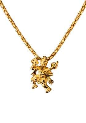 Gold-Plated Contemporary Pendants with Chains for Men | Traditional Temple Jewellery for Wedding & Festive Wear | Gift for Him