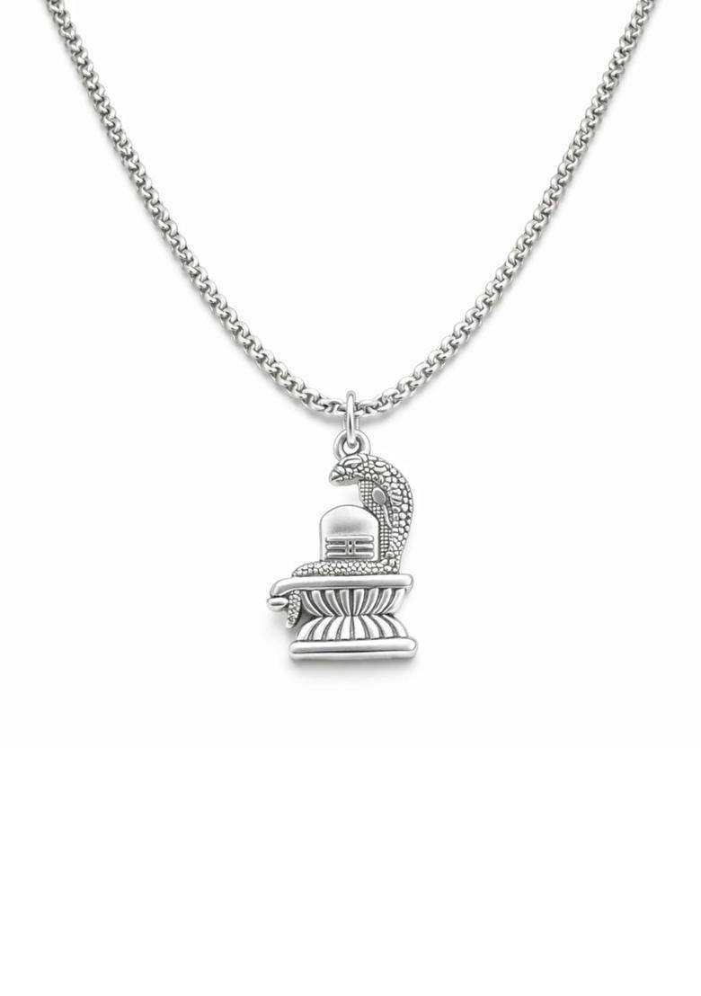 Temple Quirky Shaped Pendant with Chain for Men & Women | Traditional Temple Jewellery for Wedding & Festive Wear | Festive Gift - Indya
