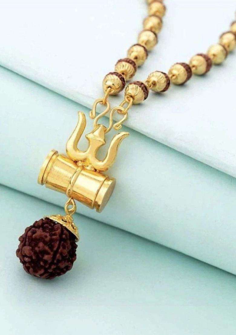 Gold-Plated Temple Necklace for Men & Women | Traditional Temple Jewellery for Wedding & Festive Wear | Festive Gift - Indya
