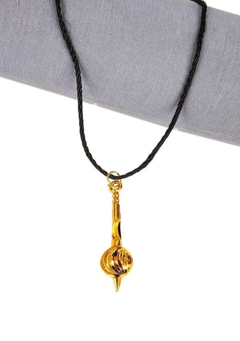Gold-Plated Quirky Pendants with Chains for Men & Women | Traditional Temple Jewellery for Wedding & Festive Wear | Festive Gift - Indya