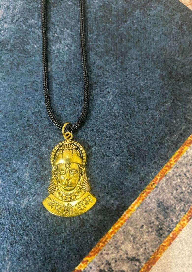 Gold-Plated Quirky Pendants with Chains for Men & Women | Traditional Temple Jewellery for Wedding & Festive Wear | Festive Gift - Indya