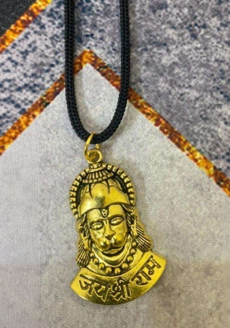Gold-Plated Quirky Pendants with Chains for Men & Women | Traditional Temple Jewellery for Wedding & Festive Wear | Festive Gift - Indya