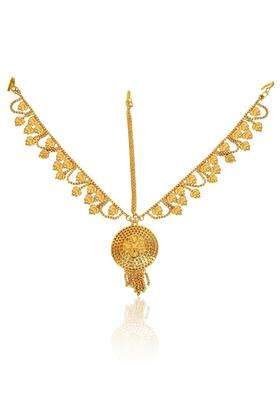 Gold-Plated Matha Patti Head Jewellery for Women | Traditional Temple Jewellery for Wedding & Festive Wear | Gift for Her