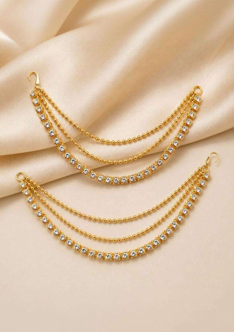 Gold-Plated Contemporary Earrings for Women | Traditional Temple Jewellery for Wedding & Festive Wear | Gift for Her - Indya