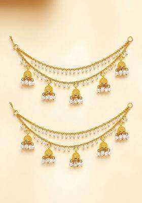 Gold-Plated Circular Earrings for Women | Traditional Temple Jewellery for Wedding & Festive Wear | Gift for Her