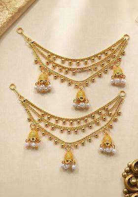 Gold-Plated Circular Earrings for Women | Traditional Temple Jewellery for Wedding & Festive Wear | Gift for Her