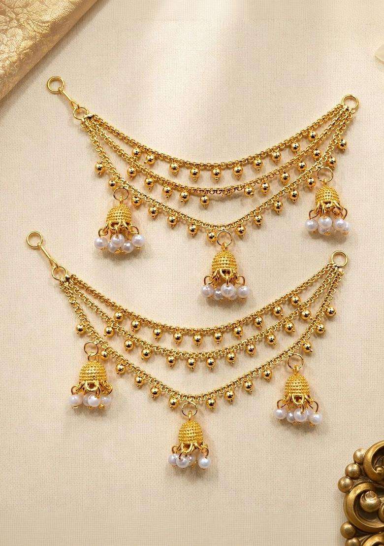 Gold-Plated Circular Earrings for Women | Traditional Temple Jewellery for Wedding & Festive Wear | Gift for Her - Indya