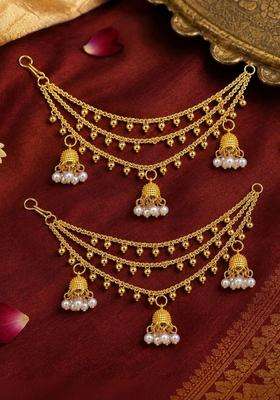 Gold-Plated Contemporary Earrings for Women | Traditional Temple Jewellery for Wedding & Festive Wear | Gift for Her