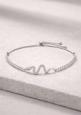 American Diamond Silver-Plated Multistrand Bracelet for Women | Stylish Party & Everyday Wear | Gift for Her