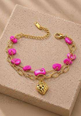 Stainless Steel Gold-Plated Wraparound Bracelet for Women | Stylish Party & Everyday Wear | Gift for Her