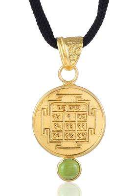 Gold-Plated Circular Pendants with Chains for Men & Women | Traditional Temple Jewellery for Wedding & Festive Wear | Festive Gift