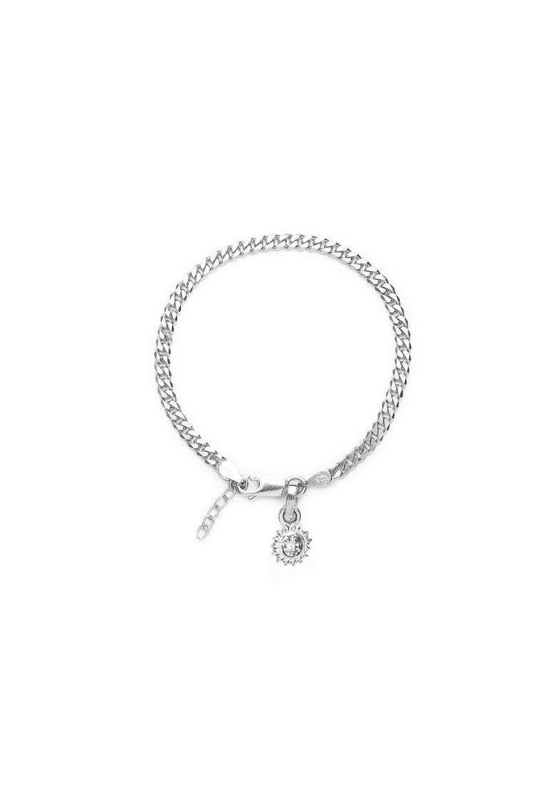 Sterling Silver Temple Link Bracelet for Women | Traditional Temple Jewellery for Wedding & Festive Wear | Gift for Her - Indya