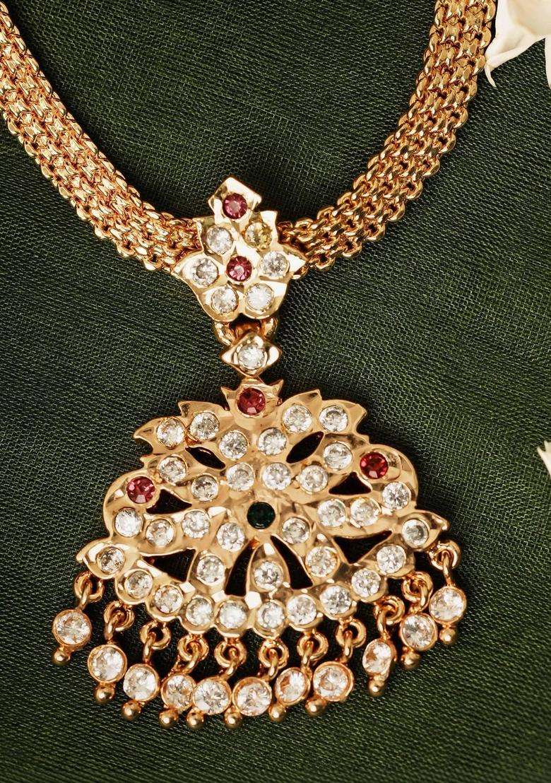 Gold-Plated Temple Necklace for Women | Traditional Temple Jewellery for Wedding & Festive Wear | Gift for Her - Indya