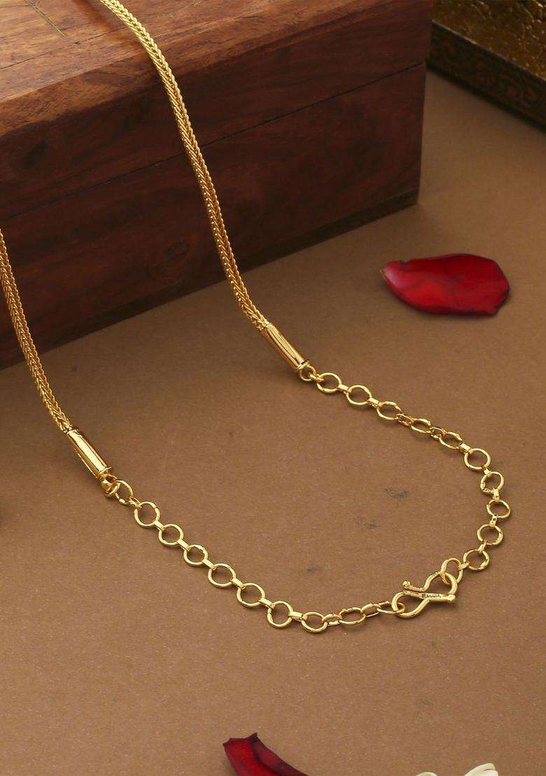 Gold-Plated Temple Necklace with Pearl for Women | Traditional Temple Jewellery for Wedding & Festive Wear | Gift for Her - Indya