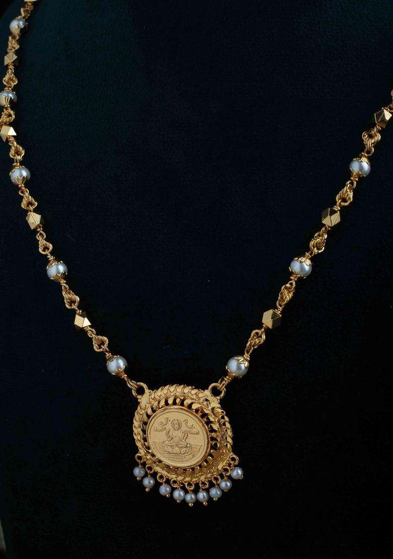 Gold-Plated Temple Necklace for Women | Traditional Temple Jewellery for Wedding & Festive Wear | Gift for Her - Indya