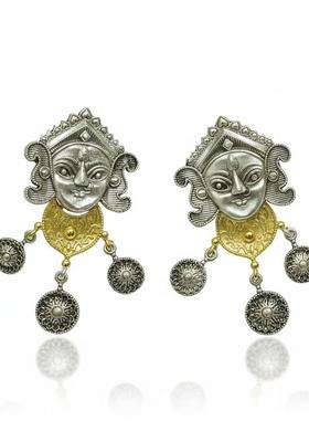 Gold-Plated Quirky Drop Earrings for Women | Traditional Temple Jewellery for Wedding & Festive Wear | Gift for Her