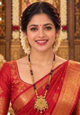 Gold-Plated Temple Stone Studded & Beaded Necklace and Earrings for Women | Traditional Temple Jewellery for Wedding & Festive Wear | Gift for Her