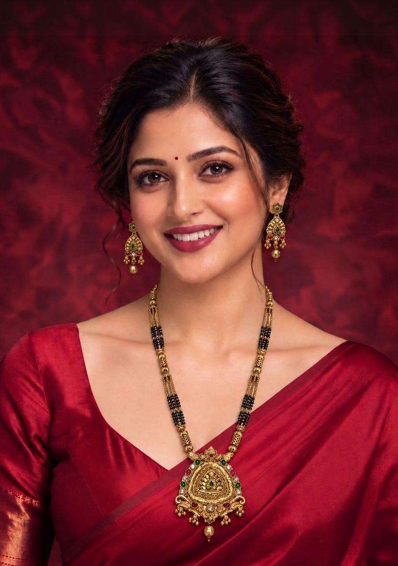 Gold-Plated Temple Stone Studded & Beaded Necklace and Earrings for Women | Traditional Temple Jewellery for Wedding & Festive Wear | Gift for Her - Indya