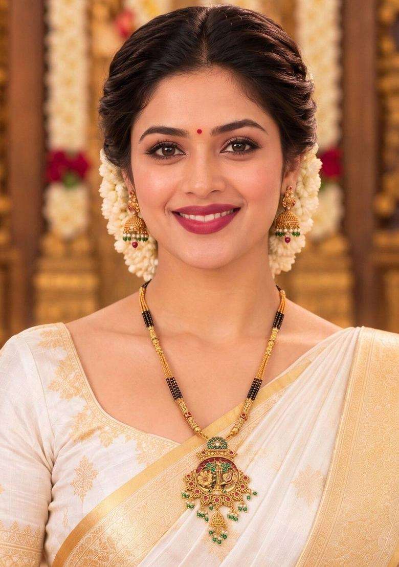 Gold-Plated Temple Stone Studded & Beaded Necklace and Earrings for Women | Traditional Temple Jewellery for Wedding & Festive Wear | Gift for Her - Indya