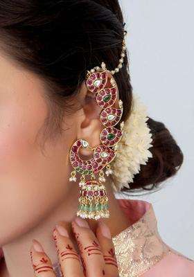 Gold-Plated Peacock Shaped Jhumkas Earrings for Women | Traditional Temple Jewellery for Wedding & Festive Wear | Gift for Her