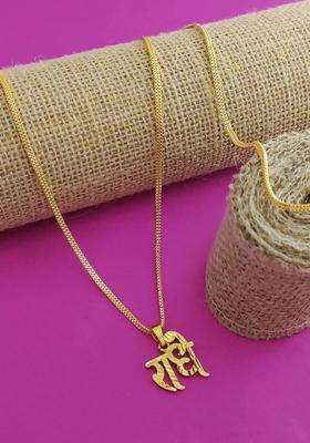 Contemporary Gold-Plated Brass Pendants with Chain for Women | Stylish Party & Everyday Wear | Gift for Her