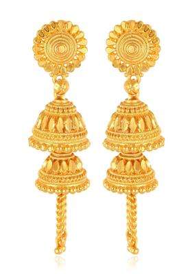 Geometric Jhumkas Earrings for Women | Traditional Temple Jewellery for Wedding & Festive Wear | Gift for Her